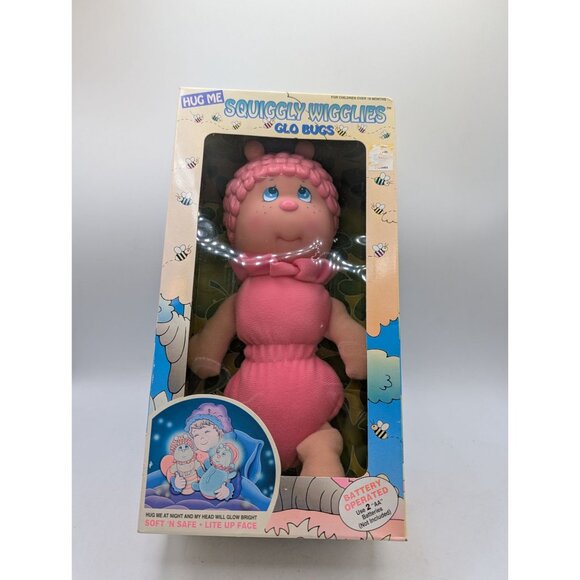 NOS 1985 Hug Me Squiggly Wigglies Glo Bugs Doll - Battery Operated Soft N Safe F - Picture 7 of 9